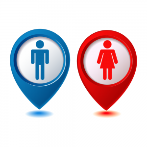 Man / Woman Bathroom Symbols